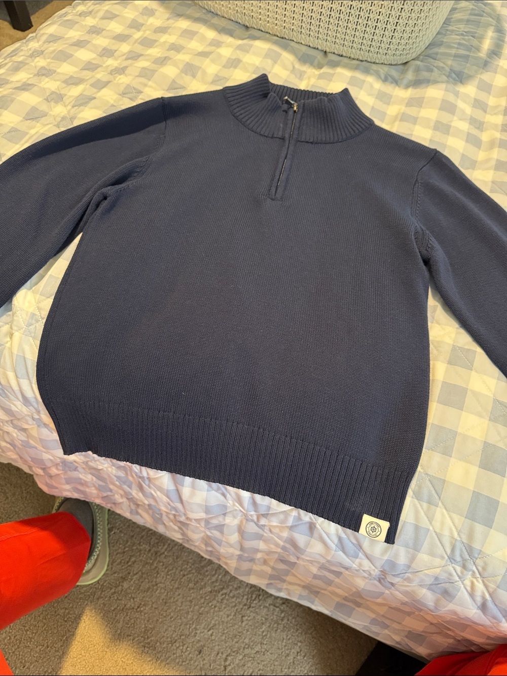 Classic Quarter-Zip Sweater - Navy
